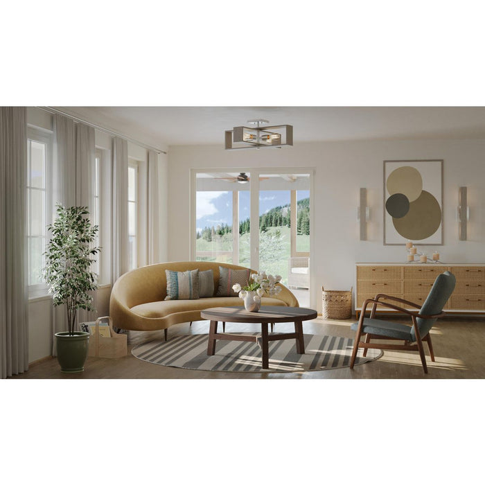 Boundary Four Light Flush Mount-Semi-Flush Mts.-Progress Lighting-Lighting Design Store