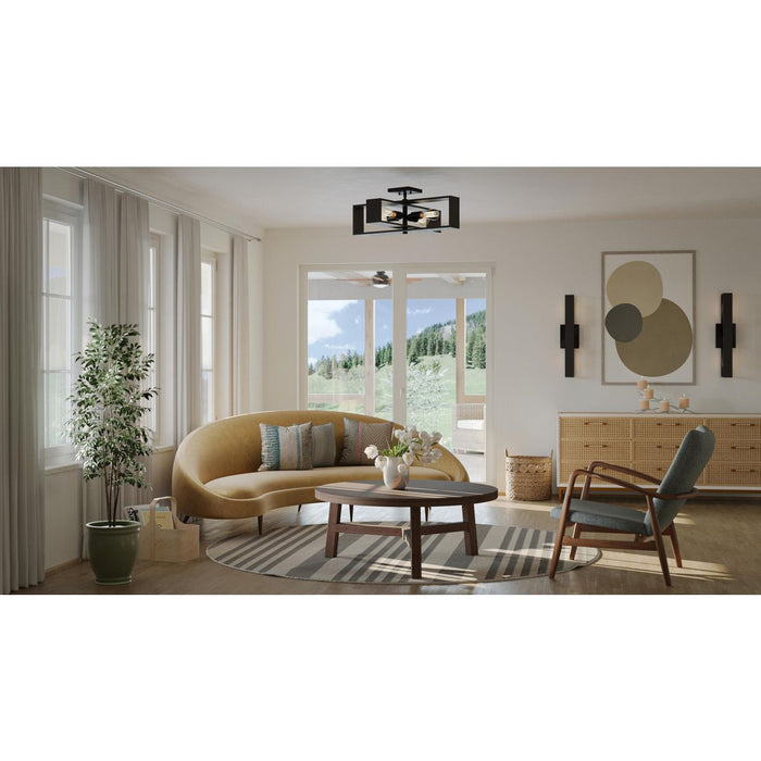 Boundary Four Light Flush Mount-Semi-Flush Mts.-Progress Lighting-Lighting Design Store