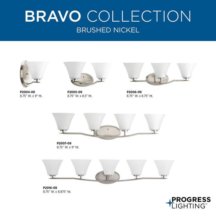Bravo Bath Bracket-Sconces-Progress Lighting-Lighting Design Store