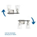 Cassell Two Light Bath & Vanity-Bathroom Fixtures-Progress Lighting-Lighting Design Store