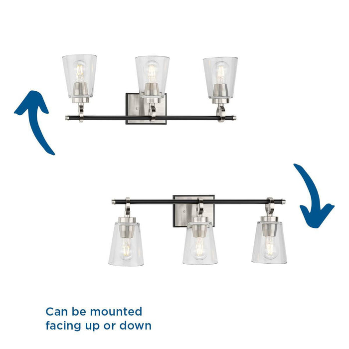 Cassell Three Light Bath & Vanity-Bathroom Fixtures-Progress Lighting-Lighting Design Store