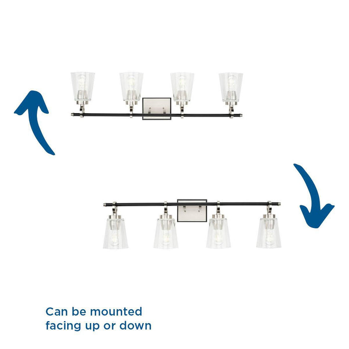 Cassell Four Light Bath & Vanity-Bathroom Fixtures-Progress Lighting-Lighting Design Store