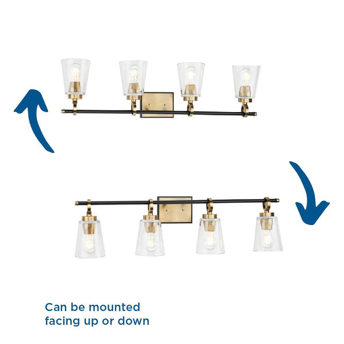 Cassell Four Light Bath & Vanity-Bathroom Fixtures-Progress Lighting-Lighting Design Store