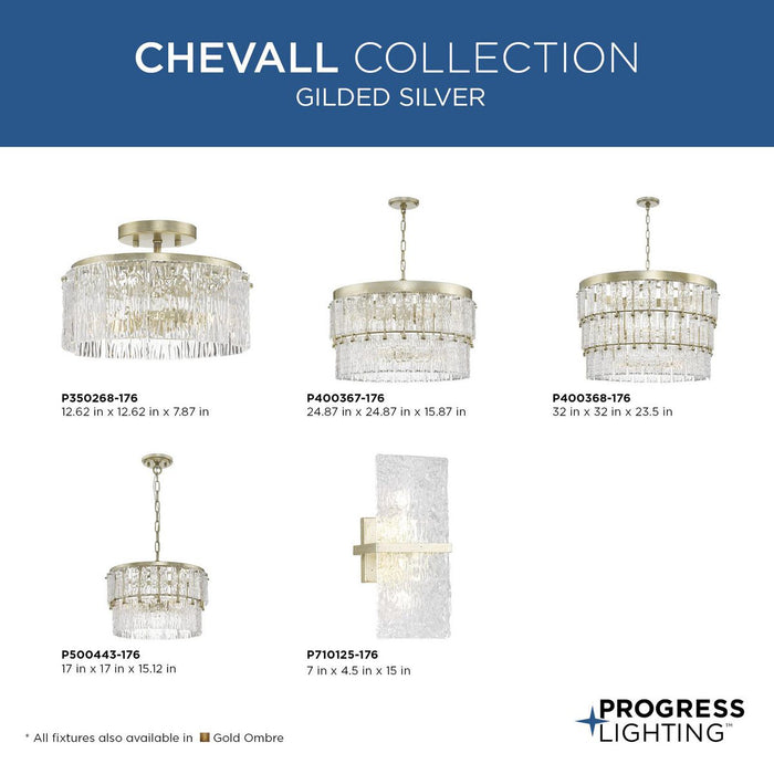 Chevall Six Light Chandelier-Mid. Chandeliers-Progress Lighting-Lighting Design Store