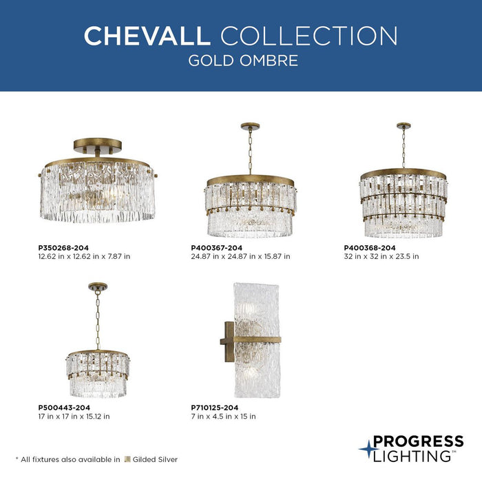 Chevall Six Light Chandelier-Mid. Chandeliers-Progress Lighting-Lighting Design Store