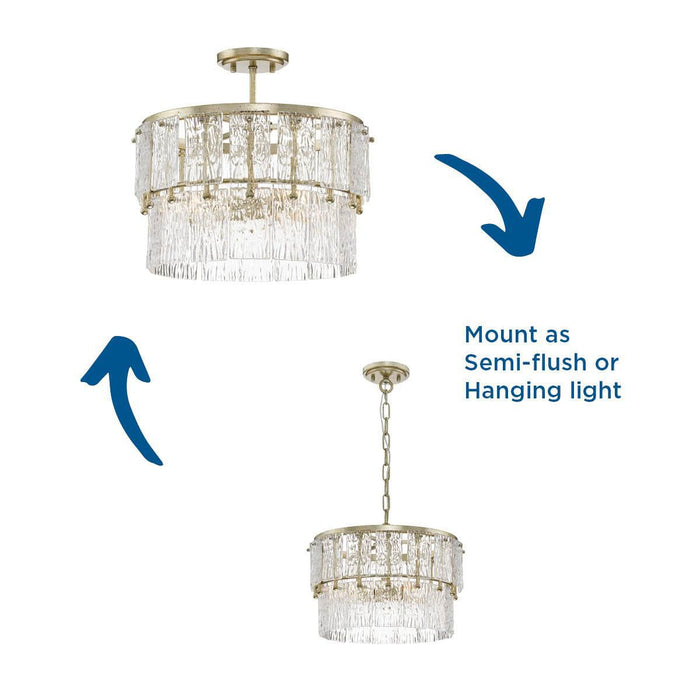 Chevall Three Light Pendant-Semi-Flush Mts.-Progress Lighting-Lighting Design Store