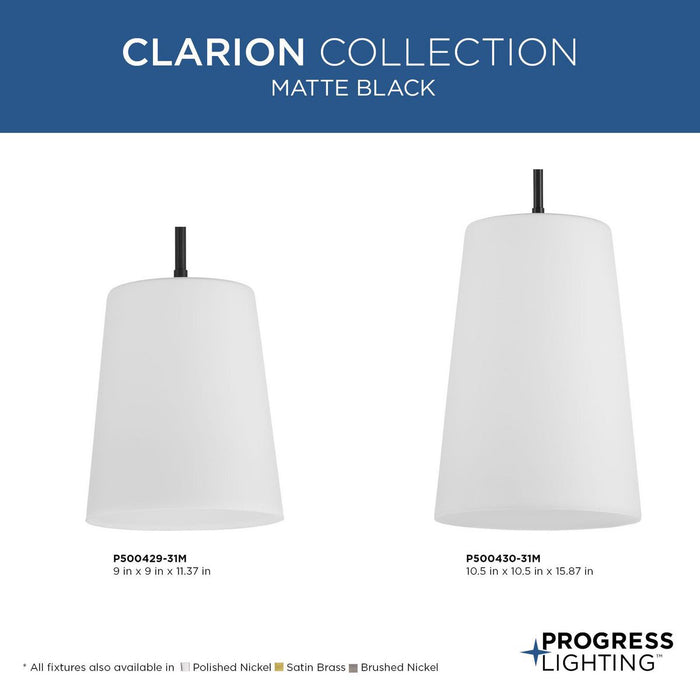 Clarion Pendant-Mini Pendants-Progress Lighting-Lighting Design Store