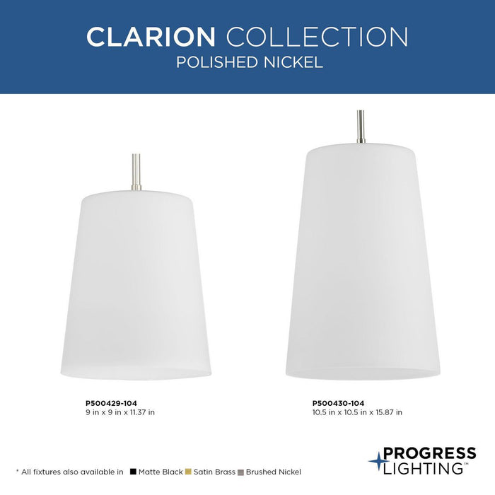 Clarion Pendant-Mini Pendants-Progress Lighting-Lighting Design Store