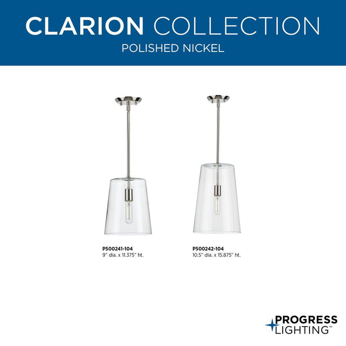Clarion Pendant-Mini Pendants-Progress Lighting-Lighting Design Store
