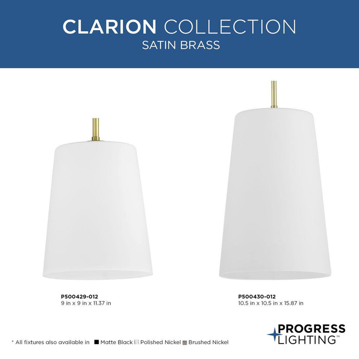 Clarion Pendant-Mini Pendants-Progress Lighting-Lighting Design Store