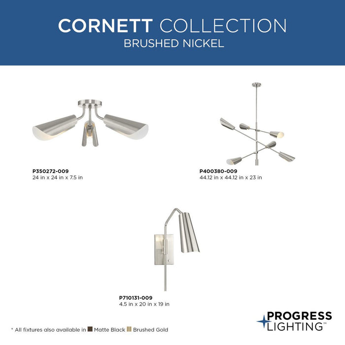Cornett One Light Wall Bracket-Lamps-Progress Lighting-Lighting Design Store