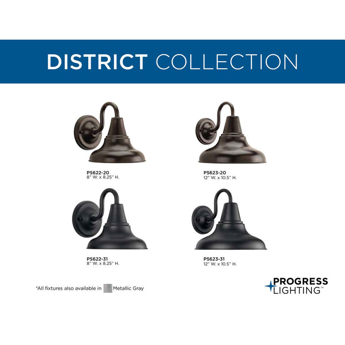 District Wall Lantern-Exterior-Progress Lighting-Lighting Design Store