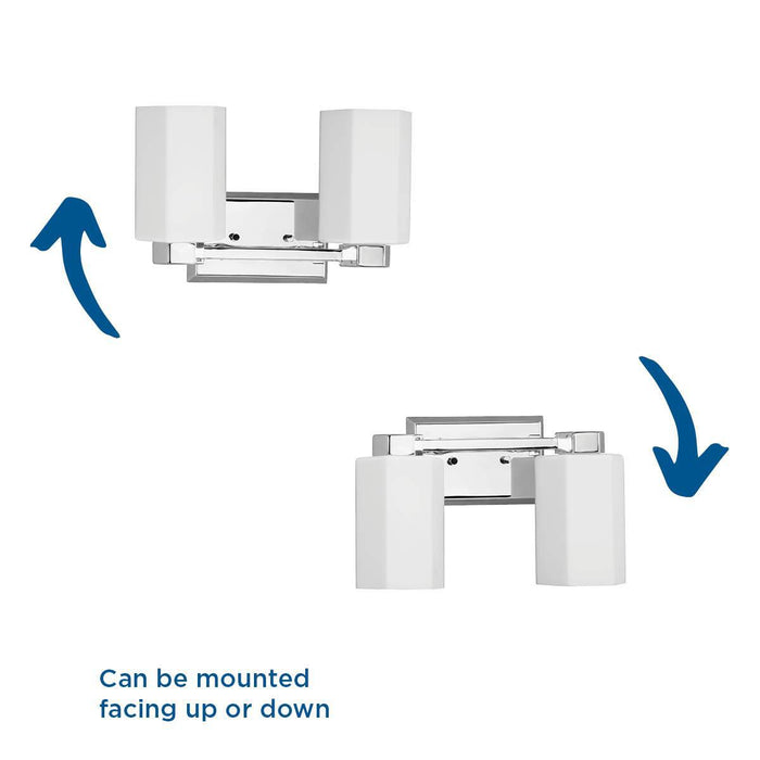 Estrada Two Light Bath & Vanity-Bathroom Fixtures-Progress Lighting-Lighting Design Store