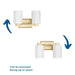 Estrada Two Light Bath & Vanity-Bathroom Fixtures-Progress Lighting-Lighting Design Store