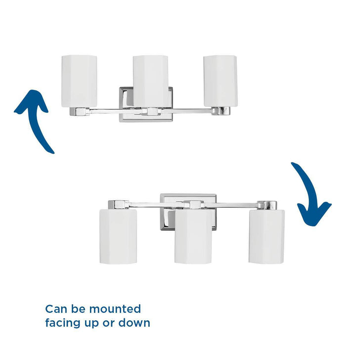 Estrada Three Light Bath & Vanity-Bathroom Fixtures-Progress Lighting-Lighting Design Store