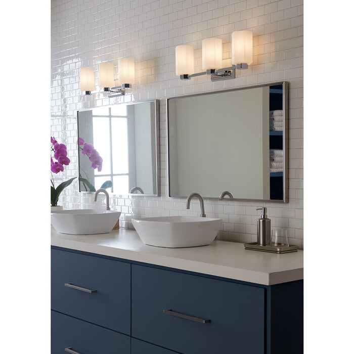 Estrada Three Light Bath & Vanity-Bathroom Fixtures-Progress Lighting-Lighting Design Store