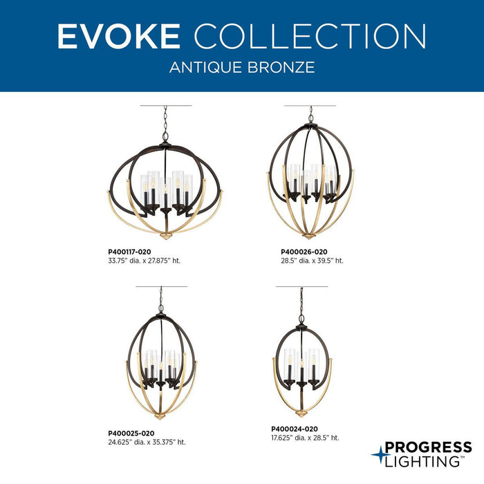 Evoke Chandelier-Mid. Chandeliers-Progress Lighting-Lighting Design Store