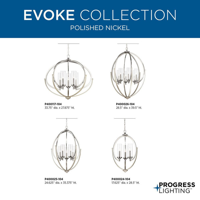Evoke Chandelier-Mid. Chandeliers-Progress Lighting-Lighting Design Store