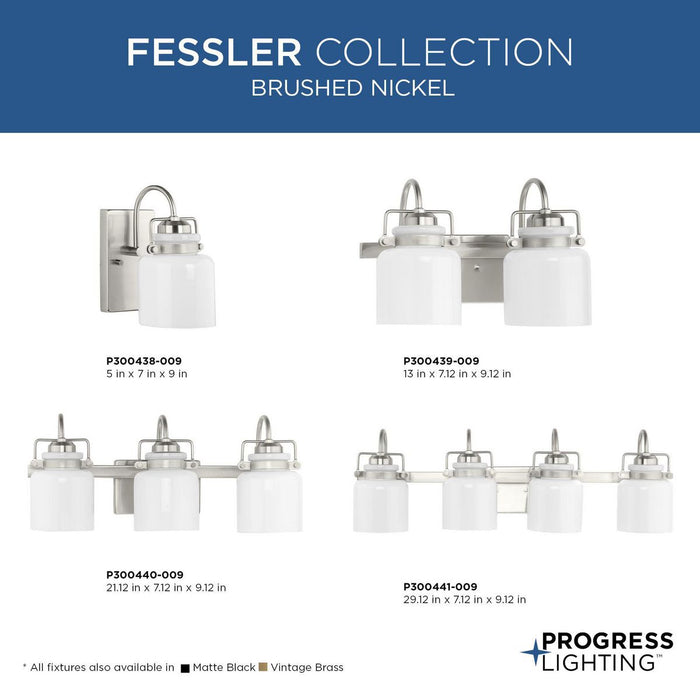 Fessler Bath Bar-Sconces-Progress Lighting-Lighting Design Store
