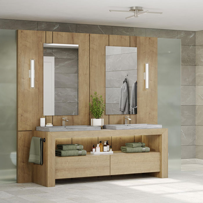 Frame LED Bath Light-Bathroom Fixtures-Progress Lighting-Lighting Design Store