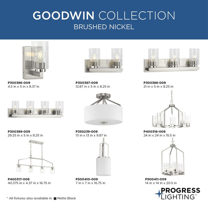 Goodwin Chandelier-Mid. Chandeliers-Progress Lighting-Lighting Design Store