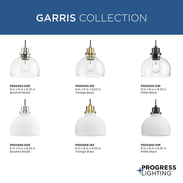Garris Mini Pendant-Mini Pendants-Progress Lighting-Lighting Design Store