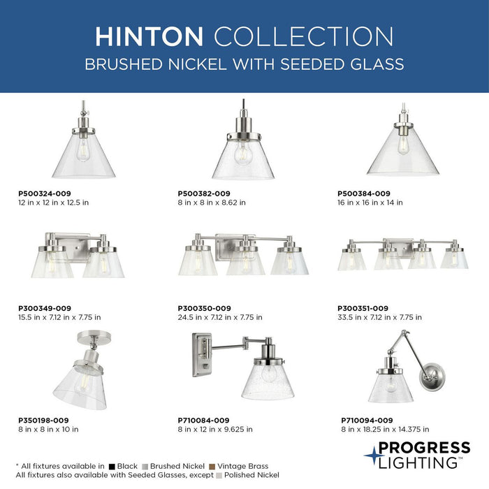 Hinton Swing Arm Wall Lamp-Lamps-Progress Lighting-Lighting Design Store