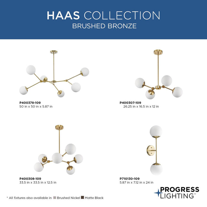 Haas Two Light Wall Bracket-Sconces-Progress Lighting-Lighting Design Store
