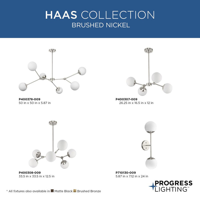 Haas Chandelier-Mid. Chandeliers-Progress Lighting-Lighting Design Store