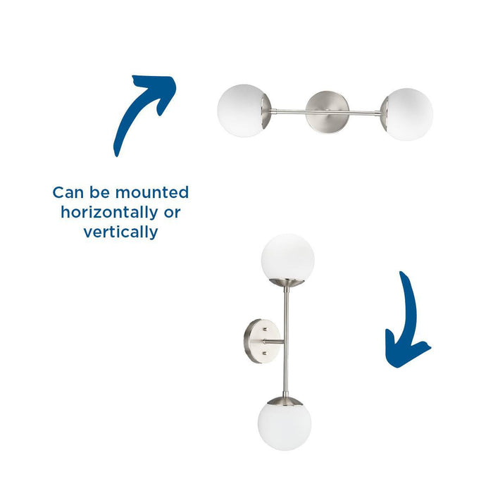 Haas Two Light Wall Bracket-Sconces-Progress Lighting-Lighting Design Store