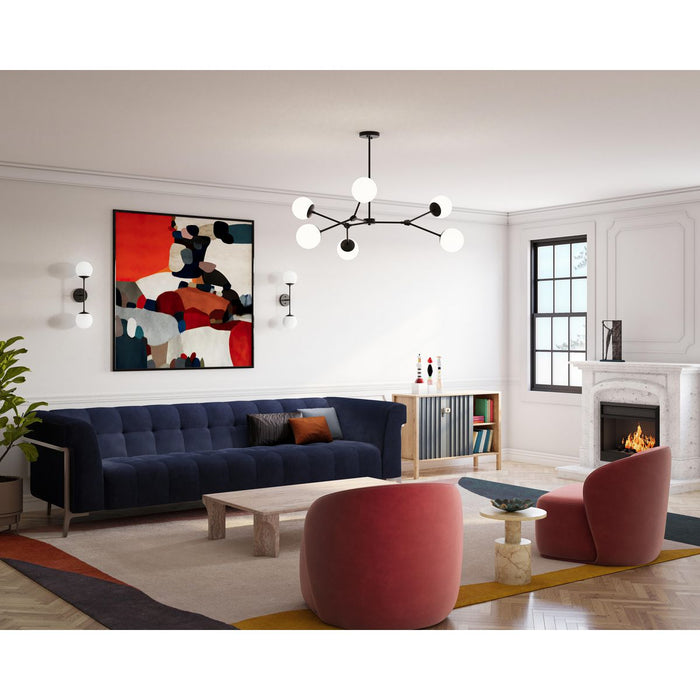 Haas Six Light Chandelier-Linear/Island-Progress Lighting-Lighting Design Store