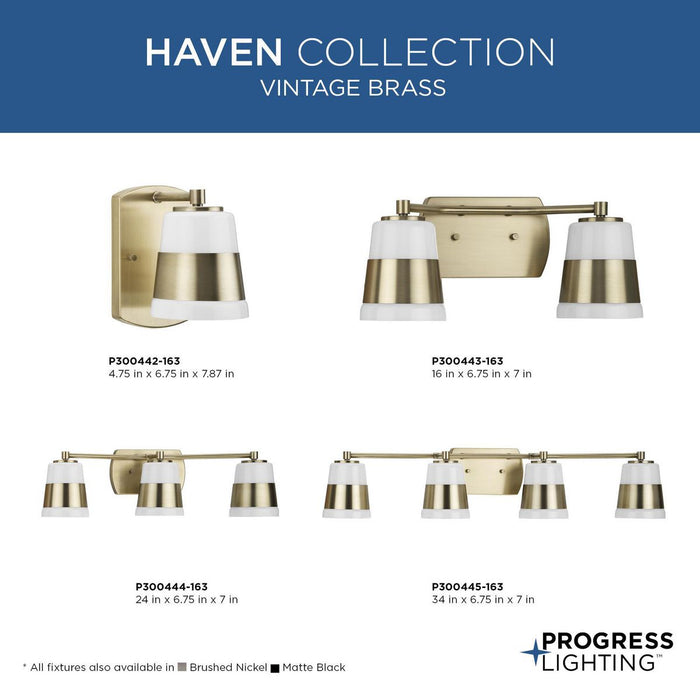 Haven Bath Bar-Bathroom Fixtures-Progress Lighting-Lighting Design Store