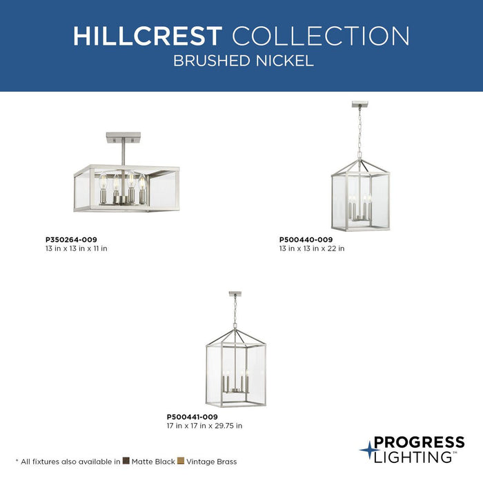 Hillcrest Four Light Foyer Pendant-Foyer/Hall Lanterns-Progress Lighting-Lighting Design Store