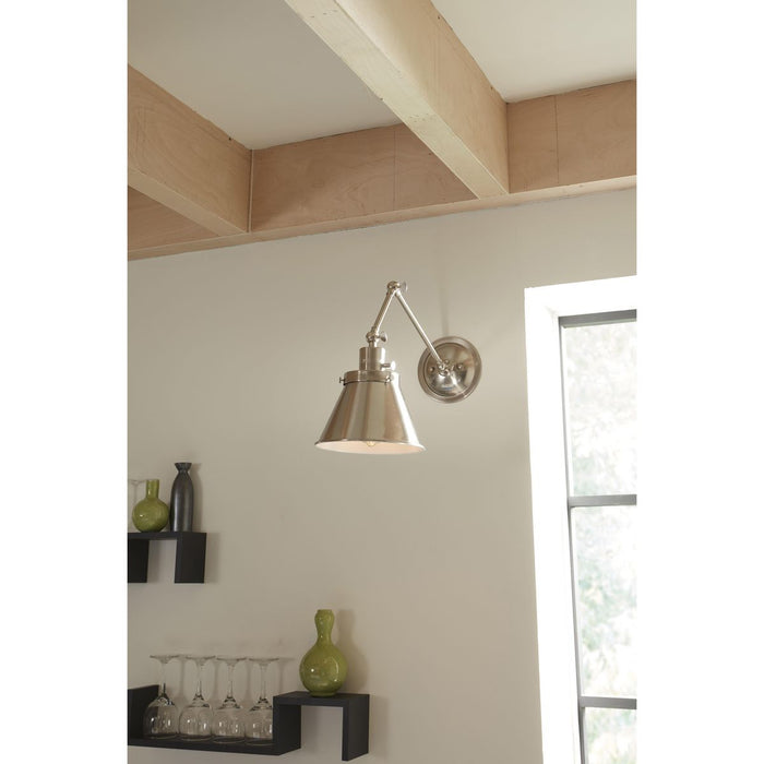 Hinton Swing Arm Wall Lamp-Lamps-Progress Lighting-Lighting Design Store