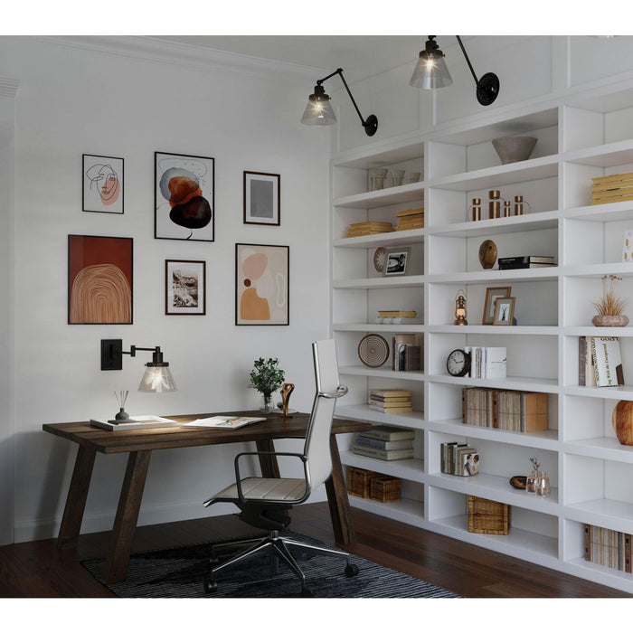 Hinton Swing Arm Wall Lamp-Lamps-Progress Lighting-Lighting Design Store