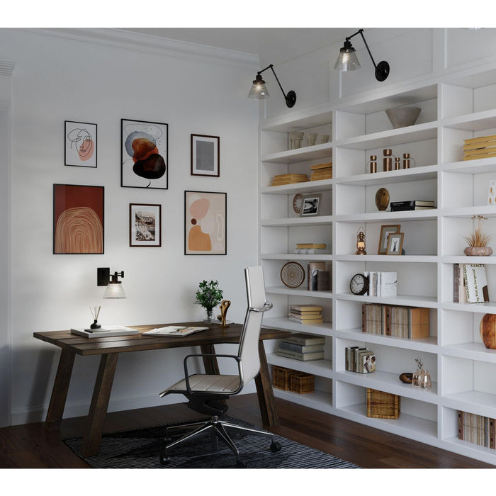 Hinton Swing Arm Wall Lamp-Lamps-Progress Lighting-Lighting Design Store