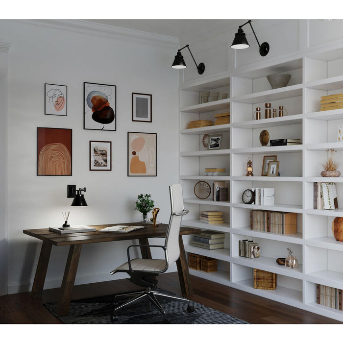 Hinton Swing Arm Wall Lamp-Lamps-Progress Lighting-Lighting Design Store