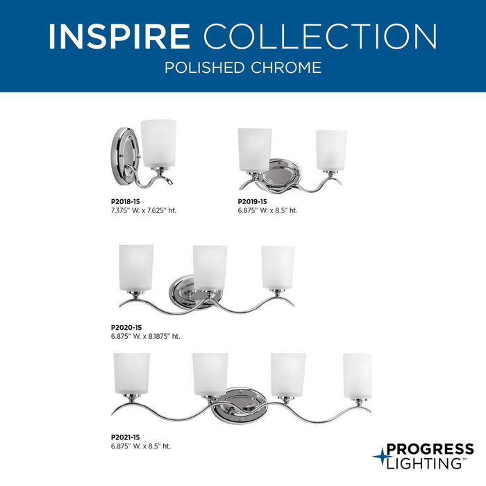 Inspire Bath Bracket-Bathroom Fixtures-Progress Lighting-Lighting Design Store