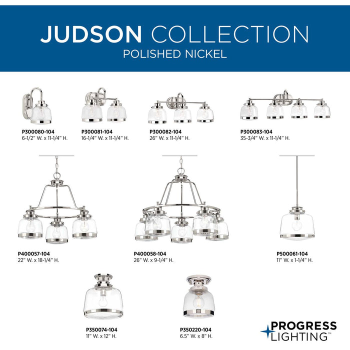 Judson Bath Light-Bathroom Fixtures-Progress Lighting-Lighting Design Store