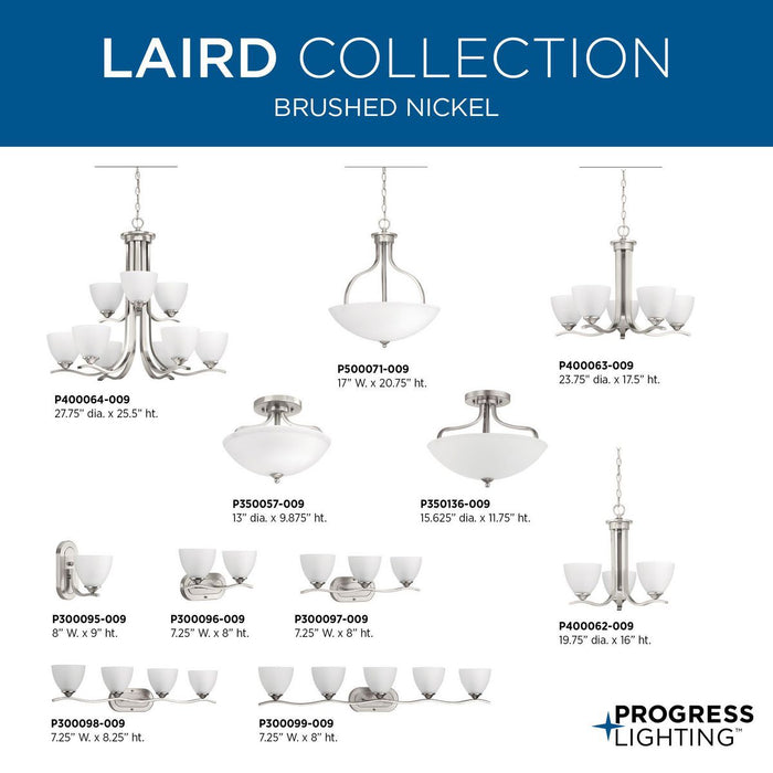 Laird Semi-Flush Mount-Semi-Flush Mts.-Progress Lighting-Lighting Design Store