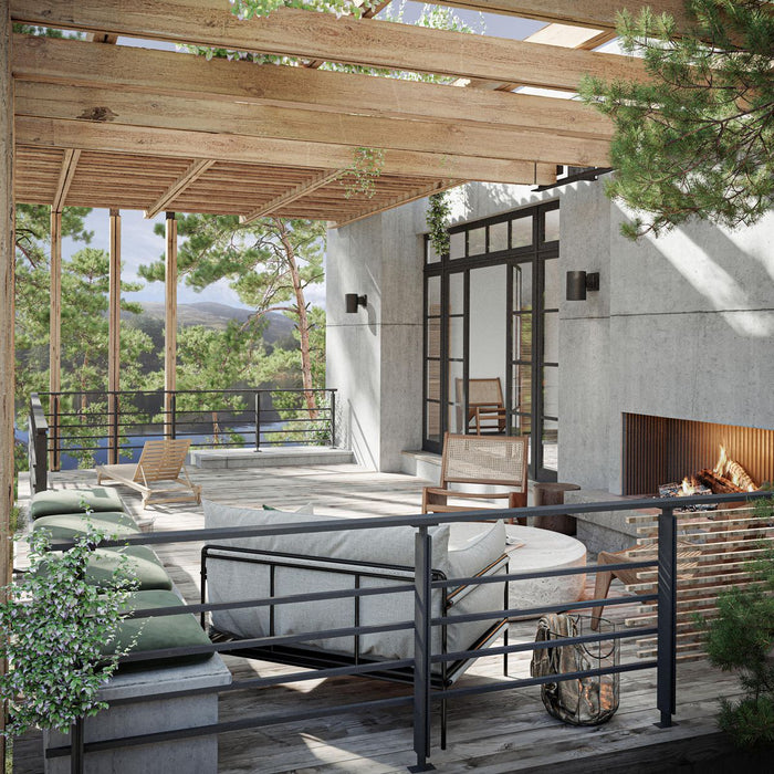 Cylinder Outdoor Wall Lantern-Exterior-Progress Lighting-Lighting Design Store