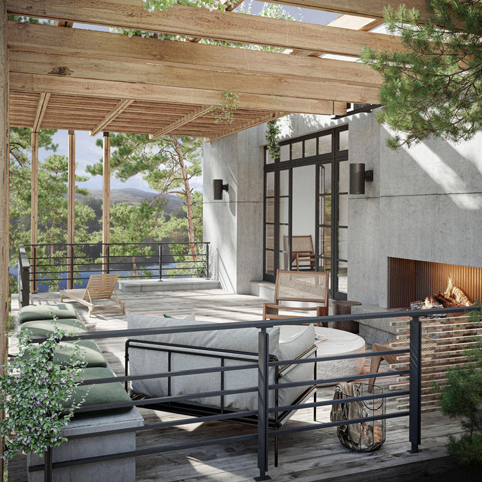 Cylinder Outdoor Wall Lantern-Exterior-Progress Lighting-Lighting Design Store