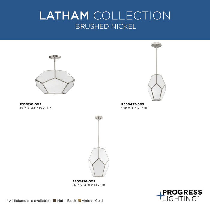 Latham One Light Pendant-Mini Pendants-Progress Lighting-Lighting Design Store