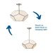 Latham Three Light Flush Mount-Semi-Flush Mts.-Progress Lighting-Lighting Design Store