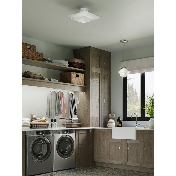 Square Glass Flush Mount-Semi-Flush Mts.-Progress Lighting-Lighting Design Store