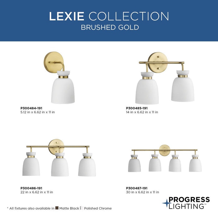 Lexie Two Light Bath & Vanity-Bathroom Fixtures-Progress Lighting-Lighting Design Store