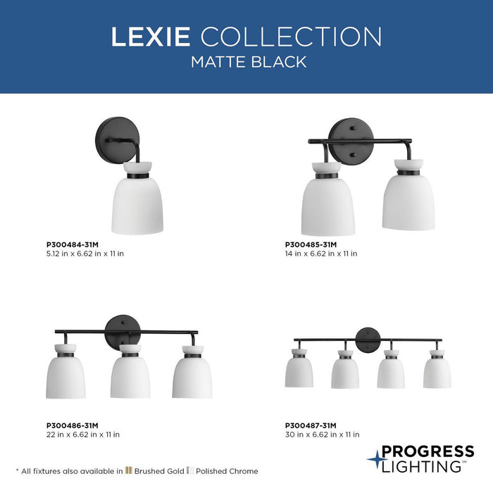 Lexie One Light Bath & Vanity Light-Sconces-Progress Lighting-Lighting Design Store