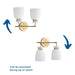 Lexie Two Light Bath & Vanity-Bathroom Fixtures-Progress Lighting-Lighting Design Store