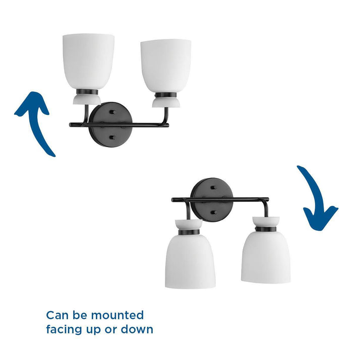 Lexie Two Light Bath & Vanity-Bathroom Fixtures-Progress Lighting-Lighting Design Store