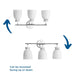 Lexie Three Light Bath & Vanity-Bathroom Fixtures-Progress Lighting-Lighting Design Store